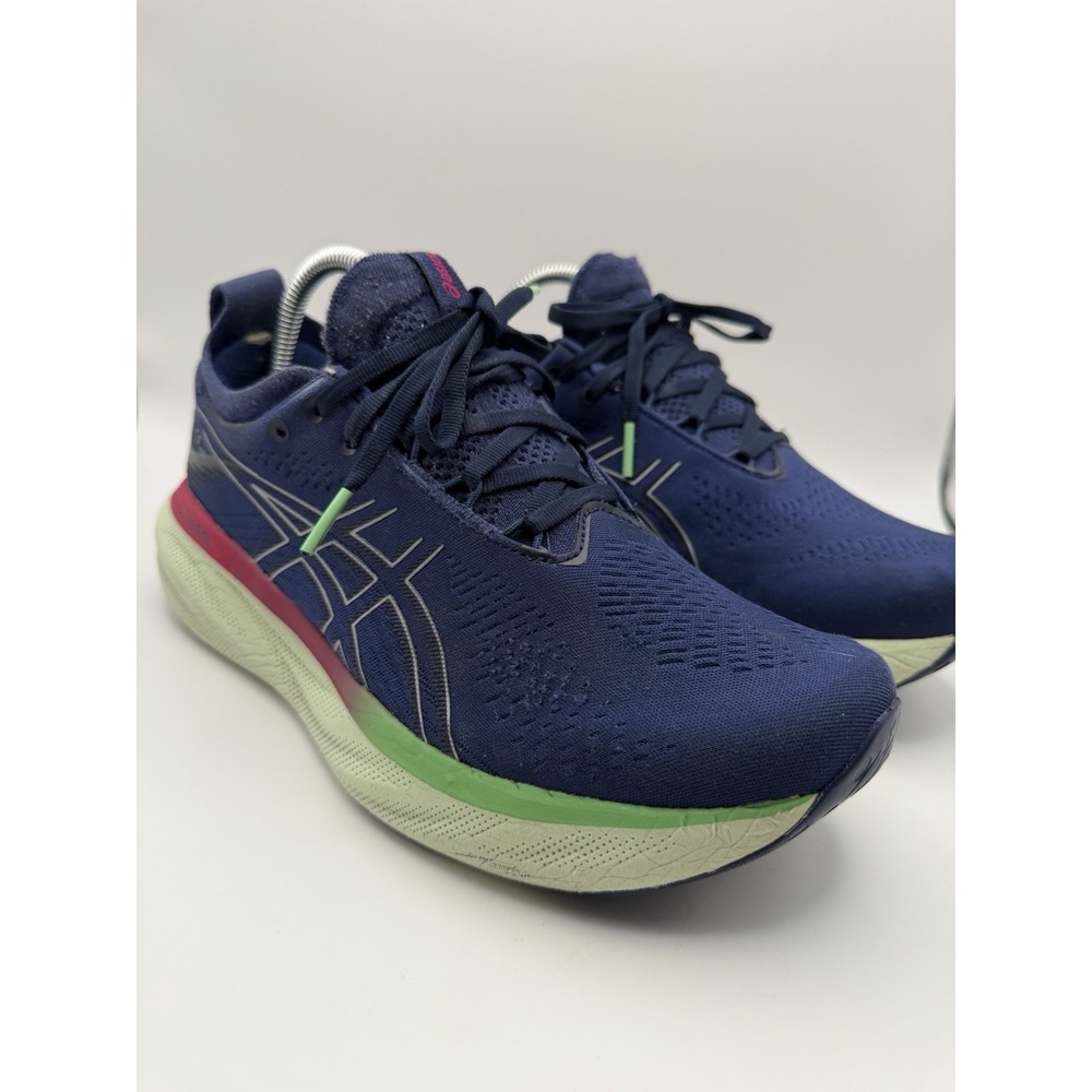 ASICS Gel-Nimbus 25 Women's Running Shoes Blue Green Pink Size 9 1012B356